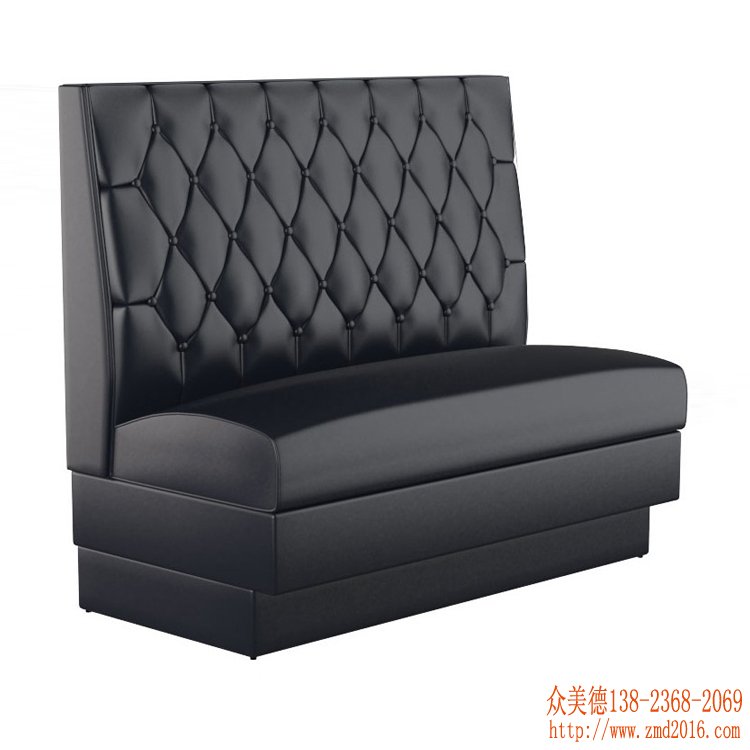皮革卡座沙发定制
